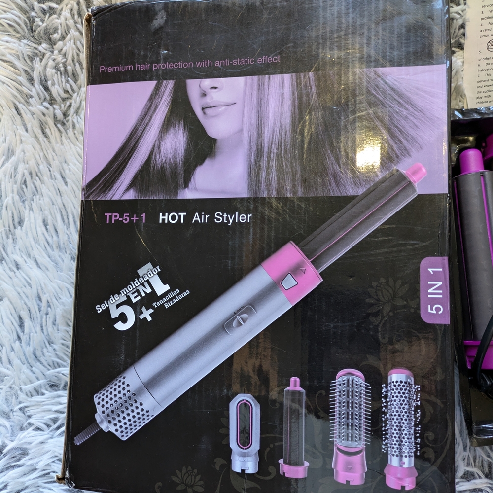 Source Unknown 5-in-1 Hot Air Styler - Pink and Gray - Picture 4 of 5